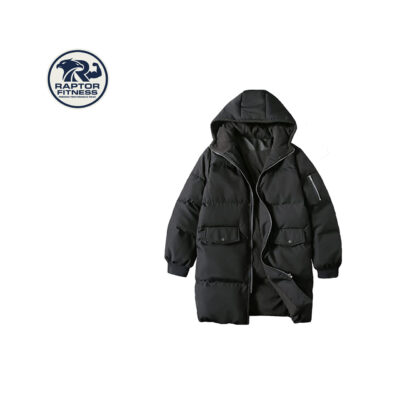 Raptor Fitness Wear Premium Bubble Puffer Jacket with Fur Hood | Custom Winter Bomber Jacket for Men & Women