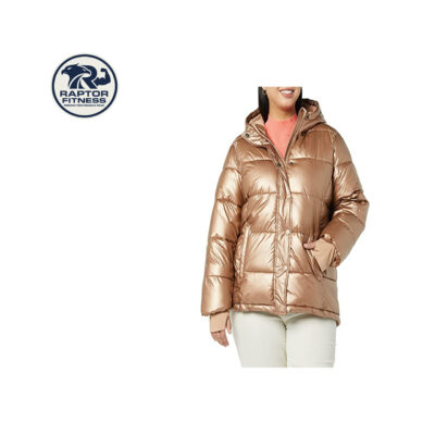 Raptor Fitness Wear Premium Bubble Puffer Jacket with Fur Hood | Custom Winter Bomber Jacket for Men & Women