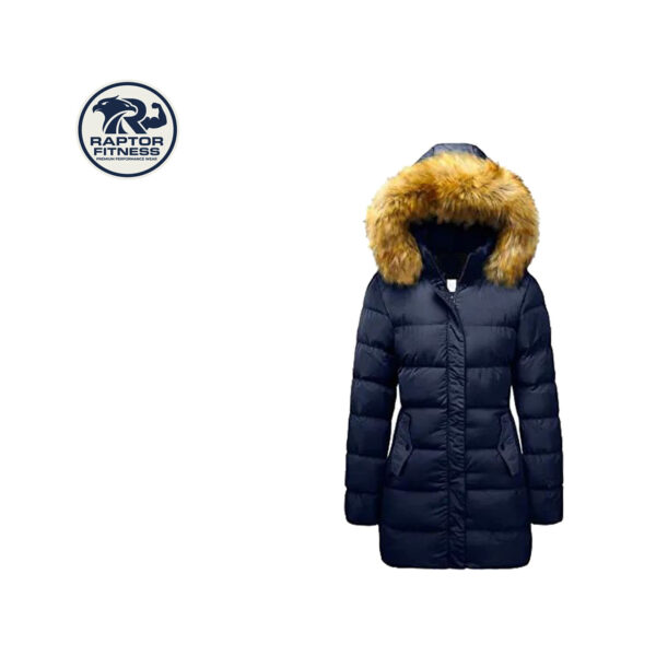 Raptor Fitness Wear Premium Bubble Puffer Jacket with Fur Hood | Custom Winter Bomber Jacket for Men & Women